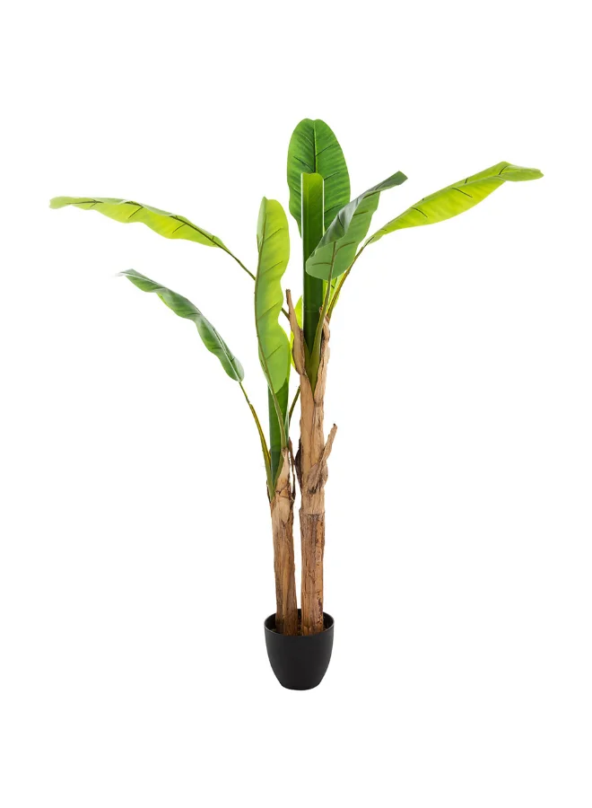 Atmosphera 2-Trunk Artificial Banana Tree with Pot Multicolour 160 cm 167300